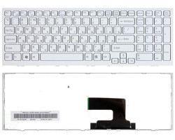 Клавіатура для ноутбука Sony Vaio (VPC-EH, VPCEH) White, (White Frame) RU