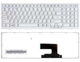 Клавіатура для ноутбука Sony Vaio (VPC-EH, VPCEH) White, (White Frame) RU