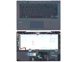 Клавіатура для ноутбука Sony Vaio (VPC-SB) Black, (Gray TopCase), RU