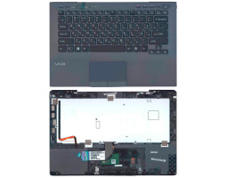 Клавіатура для ноутбука Sony Vaio (VPC-SB) Black, (Gray TopCase), RU