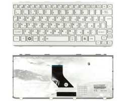 Клавіатура Toshiba Mini (NB200, NB300, NB305) Silver, (Silver Frame) RU (вертикальний ентер)