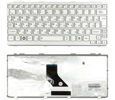 Клавіатура Toshiba Mini (NB200, NB300, NB305) Silver, (Silver Frame) RU (вертикальний ентер) Клавіатура Toshiba Mini (NB200, NB300, NB305) Silver, (Silver Frame) RU (вертикальний ентер)