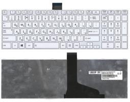 Клавіатура для ноутбука Toshiba Satellite (L850, L870) White, (White Frame) RU Клавіатура для ноутбука Toshiba Satellite (L850, L870) White, (White Frame) RU