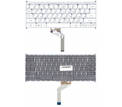 Клавиатура для ноутбука Acer Aspire Swift 7 SF713-51, White, (No Frame), RU