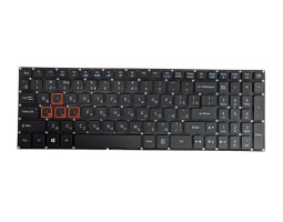 Клавиатура для ноутбука Acer Aspire VN7-593G Black,с красной подсветкой (Light Red), (No Frame), RU Клавиатура для ноутбука Acer Aspire VN7-593G Black,с красной подсветкой (Light Red), (No Frame), RU
