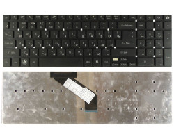 Клавиатура для ноутбука Acer Gateway (NV55) Black, (No Frame), RU (горизонтальный энтер)