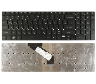 Клавиатура для ноутбука Acer Gateway (NV55) Black, (No Frame), RU (горизонтальный энтер) Клавиатура для ноутбука Acer Gateway (NV55) Black, (No Frame), RU (горизонтальный энтер)