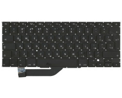 Клавиатура для ноутбука Apple MacBook Pro A1398 (2012, 2013, 2014, 2015 года) Black, (No Frame), RU 