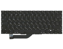 Клавиатура для ноутбука Apple MacBook Pro A1398 (2012, 2013, 2014, 2015 года) Black, (No Frame), RU 