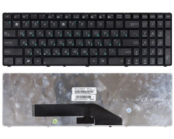 Клавиатура для ноутбука Asus (K50, K60, K70) Black, (Black Frame) RU