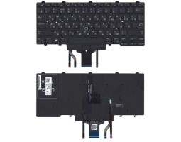 Клавиатура для ноутбука Dell Latitude (E5470, E7470) Black с подсветкой (Light), (No Frame) RU Клавиатура для ноутбука Dell Latitude (E5470, E7470) Black с подсветкой (Light), (No Frame) RU