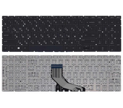 Клавиатура для ноутбука HP 250 G7 с подсветкой (Light), Black, (No Frame), RU