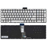 Клавиатура для ноутбука HP Pavilion (15-ab) Silver с подсветкой (Light), (No Frame) RU