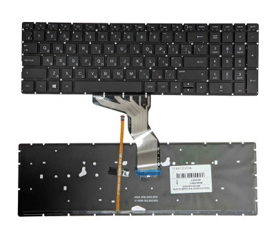 Клавиатура для ноутбука HP Pavilion (15-ab) с подсветкой (Light), Black, (No Frame) RU Клавиатура для ноутбука HP Pavilion (15-ab) с подсветкой (Light), Black, (No Frame) RU