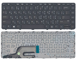 Клавиатура для HP ProBook (430 G3, 440 G3, 430 G4, 440 G4, 445 G3) Black, (Black Frame), RU