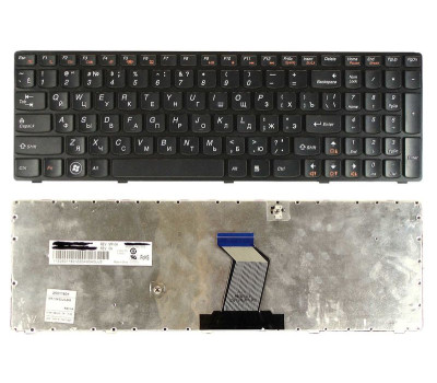 Клавиатура для ноутбука Lenovo IdeaPad (Y570) Black, (Black Frame), RU Клавиатура для ноутбука Lenovo IdeaPad (Y570) Black, (Black Frame), RU