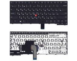 Клавиатура для ноутбука Lenovo Thinkpad (E470, E475) Black с указателем RU