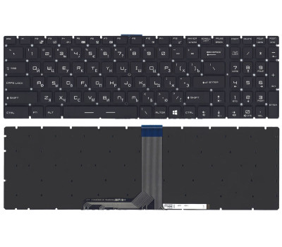 Клавиатура для ноутбука MSI (GT72) с подсветкой (Light), Black, (No Frame) RU Клавиатура для ноутбука MSI (GT72) с подсветкой (Light), Black, (No Frame) RU