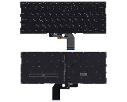 Клавиатура для ноутбука Xiaomi Mi Air (13.3) Black с подсветкой (Light), (No Frame) RU