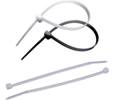 Стяжки для кабеля Atcom, 150 мм х 2,5 мм, 100 шт, White (4721)