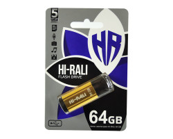 USB Flash Drive 64Gb Hi-Rali Stark series Gold (HI-64GBSTGD)