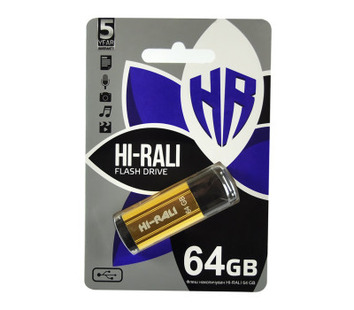 USB Flash Drive 64Gb Hi-Rali Stark series Gold (HI-64GBSTGD) USB Flash Drive 64Gb Hi-Rali Stark series Gold (HI-64GBSTGD)