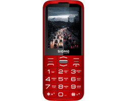 Мобильный телефон (бабушкофон) Sigma mobile Comfort Grace, Red, 