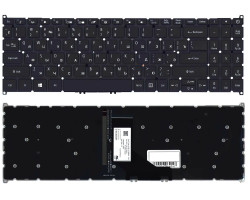 Клавиатура для ноутбука Acer Aspire (A514-52) Black, с подсветкой (Light), RU