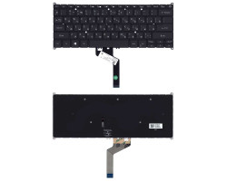 Клавиатура для ноутбука Acer Aspire Swift 5 SF514-52T с подсветкой (Light), Black, RU