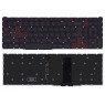 Клавиатура для ноутбука Acer Nitro 5 (AN517-41) с подсветкой (Light), Black, (узкий шлейф, красные б