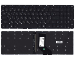 Клавиатура для ноутбука Acer Predator Helios 300 G3-571 с подсветкой (Light), Black, RU