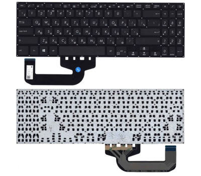 Клавиатура для ноутбука Asus (X507) Black, (No Frame), RU Клавиатура для ноутбука Asus (X507) Black, (No Frame), RU
