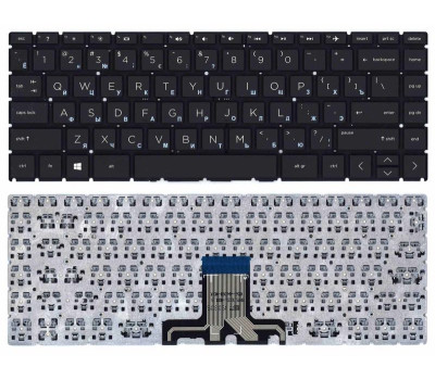 Клавиатура для ноутбука HP 240 G7 Black, (No Frame), RU