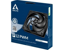 Вентилятор 120 mm Arctic P12 Silent, Black, 120х120х25 мм, 1050 об/ хв, 3-pin (ACFAN00130A)