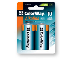 Батарейка D/ LR20, ColorWay, щелочная, 1.5V, Blister (CW-BALR20-2BL)-foto2