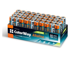 Батарейка LR03 (AAA), щелочная, ColorWay Alkaline Power, 1.5V, Color box (CW-BALR03-40CB) за 1ШТ.