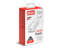 Сетевое зарядное устройство ColorWay, White, 1xUSB Type-C, 3A, 25W (CW-CHS033PD-WT)-foto3
