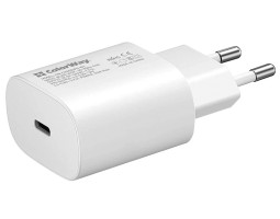 Сетевое зарядное устройство ColorWay, White, 1xUSB Type-C, 3A, 25W (CW-CHS033PD-WT) Сетевое зарядное устройство ColorWay, White, 1xUSB Type-C, 3A, 25W (CW-CHS033PD-WT)