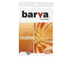 Фотопапір Barva, матовий, A4, 190 г/ м?, 100 арк, серія 