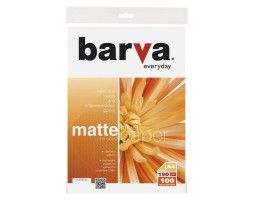 Фотопапір Barva, матовий, A4, 190 г/ м?, 100 арк, серія 
