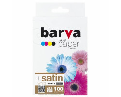 Фотопапір Barva, сатин, A6 (10x15), 255 г/ м?, 100 арк, серія 