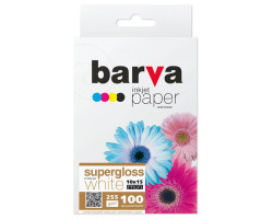 Фотопапір Barva, суперглянсовий, A6 (10x15), 255 г/ м?, 100 арк, серія 
