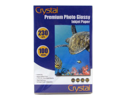 Фотопапір Crystal, глянсовий, A6 (10x15), 230 г/ м?, 100 арк (GL-R6-230-100)