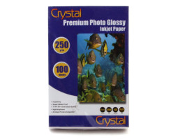 Фотопапір Crystal, глянсовий, A6 (10x15), 250 г/ м?, 100 арк (GL-R6-250-100)