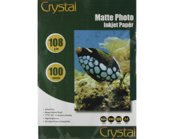 Фотопапір Crystal, матовий, A4, 108 г/ м?, 100 арк (MT-A4-108-100)