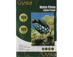 Фотопапір Crystal, матовий, A4, 108 г/ м?, 100 арк (MT-A4-108-100) Фотопапір Crystal, матовий, A4, 108 г/ м?, 100 арк (MT-A4-108-100)