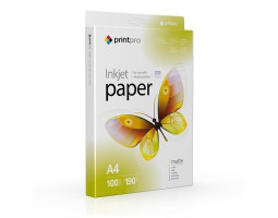 Фотопапір PrintPro, матовий, A4, 190 г/ м?, 100 арк (PME190100A4) Фотопапір PrintPro, матовий, A4, 190 г/ м?, 100 арк (PME190100A4)