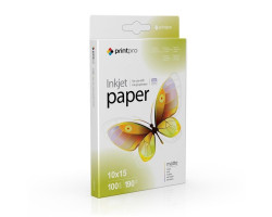 Фотопапір PrintPro, матовий, A6 (10x15), 190 г/ м?, 100 арк (PME1901004R)
