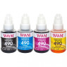 Комплект чорнил WWM Canon G1400/ G2400/ G3400, 4x140 мл (C490SET4)