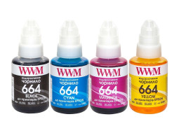 Комплект чорнил WWM Epson L100/ 120/ 200/ 300/ 350/ 3100, 4x140 мл (E664SET4)